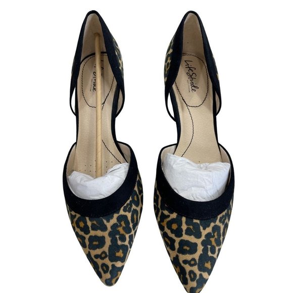 Lifestride 'Saldana' Leopard Heels (new in box) - Picture 1 of 2